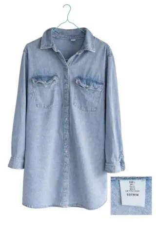 Camisa vaquera &DENIM azul talla L