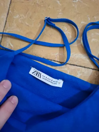 Top Tirantes Azul Zara