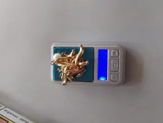 Cadena Majorica bañada en oro con perla