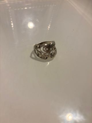 Collar y anillos de plata de ley