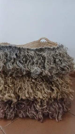 Cesta Bohemia Yute y Lana