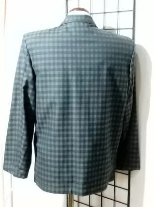 Blazer cuadros Mora verde y negro