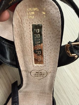 Sandalias tacón Primark Talla 39 Negras