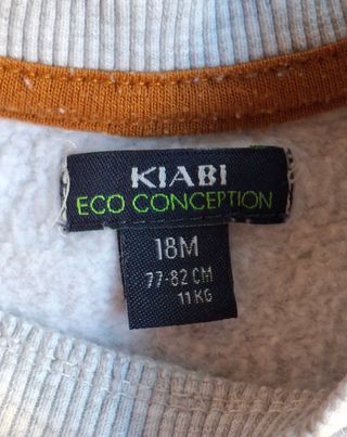 Camisola Cinzenta Kiabi 18 meses