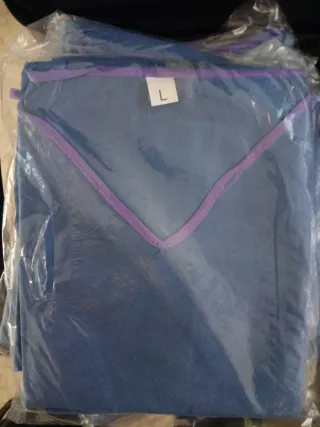 Pijama Quirúrgico Desechable Azul Varias tallas.