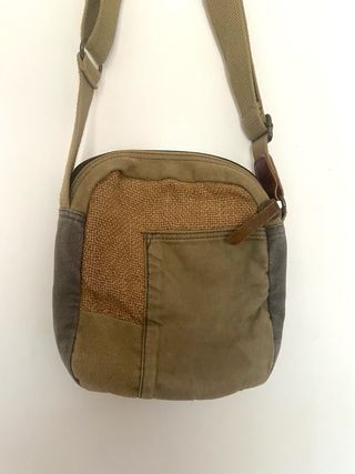 Bolso bandolera marrón y verde nuevo