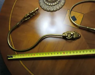 Alzapaños vintage dorados metal