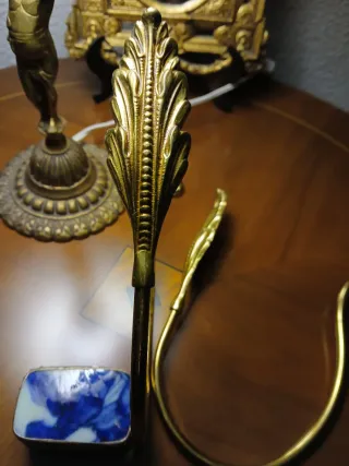 Alzapaños vintage dorados metal