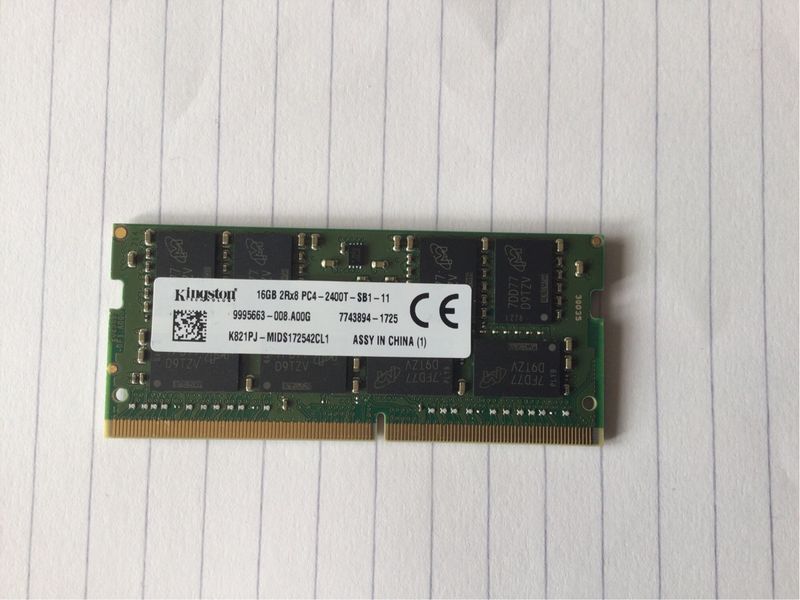 Memoria RAM Kingston de 16GB PC4-2400T-SB1-11