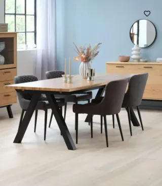 Mesa de comedor Sandby + 4 Sillas Pebringe