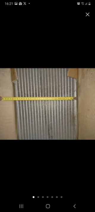 Radiador para maquinas industriales