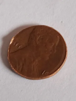 MONEDA 1 CENTAVO LINCOLN.19??.MAL RECORTADA.