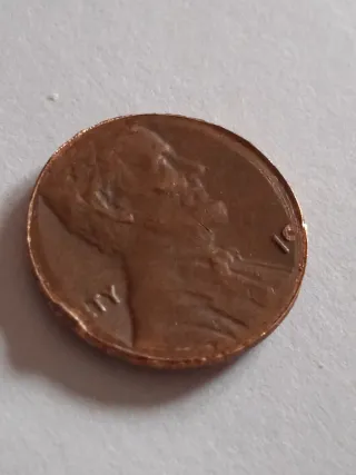MONEDA 1 CENTAVO LINCOLN.19??.MAL RECORTADA.