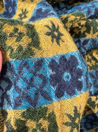 Tela de lana con estampado geométrico 100% lana 5m