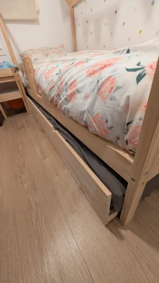 Cama nido casita madera