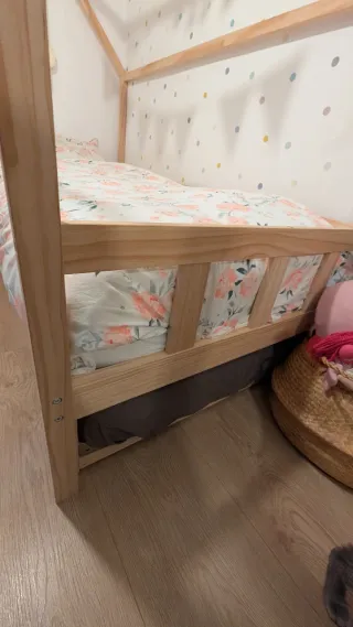 Cama nido casita madera