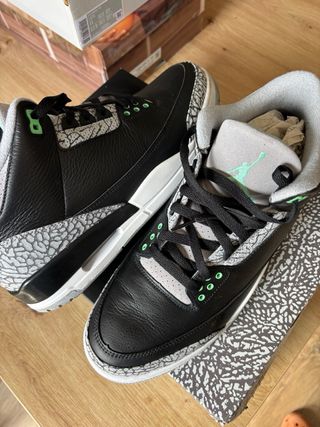 Air Jordan 3 Retro Negra y Azul Celeste