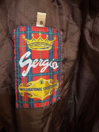 Giacca in vera pelle vintage marrone