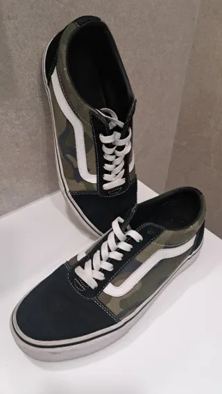 Zapatillas Vans Camuflaje Negro y Verde