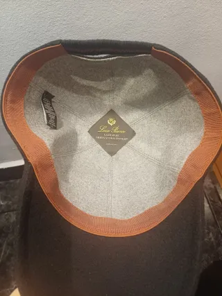 Gorra Loro Piana Cachemira Negra