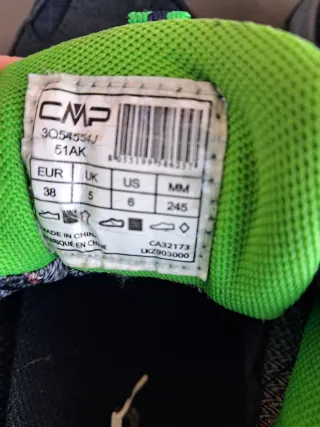 Scarpe trekking CMP blu e verdi