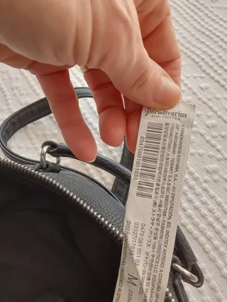 Mochila polipiel negra nueva