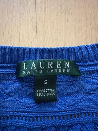 Jersey Polo Ralph Lauren mujer S cuello pico