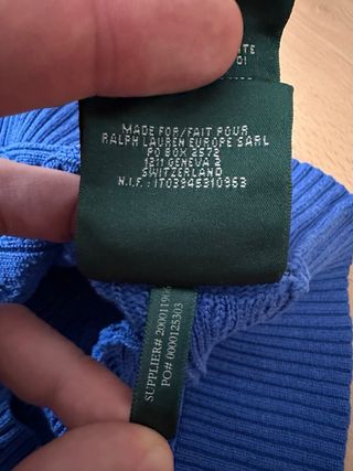 Jersey Polo Ralph Lauren mujer S cuello pico