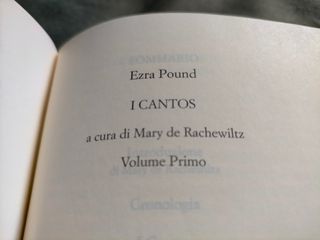 "I cantos" (Volume primo) di Ezra Pound