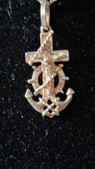 Colgante Cruz Marinera Plata