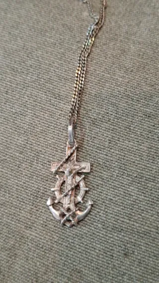 Colgante Cruz Marinera Plata
