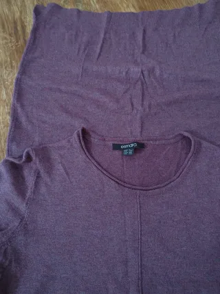 Vestido punto Esmara berenjena