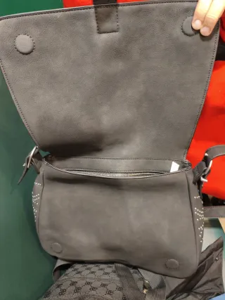 Bolso Desigual Negro con Tachuelas Plateadas