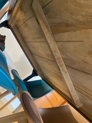 Mesa de comedor madera y metal