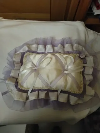 Cojín porta anillos boda/fiesta