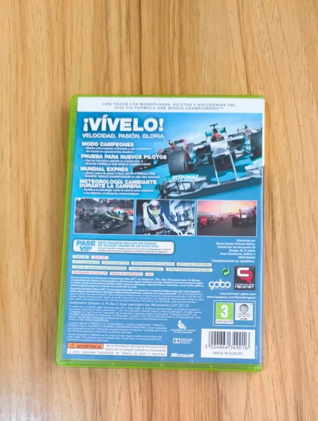 🇪🇦 F1 2012 Xbox 360 Completo