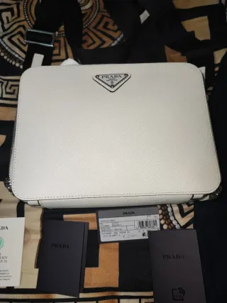 Bolso Prada Bandoliera Saffiano Marrón