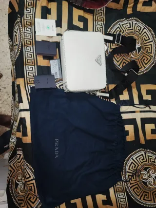 Bolso Prada Bandoliera Saffiano Marrón