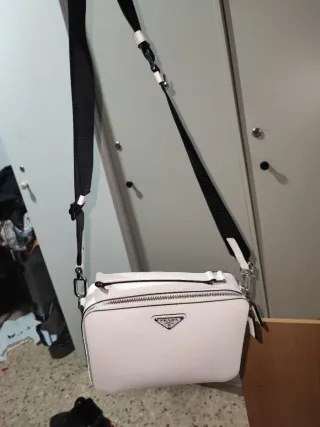 Bolso Prada Bandoliera Saffiano Marrón
