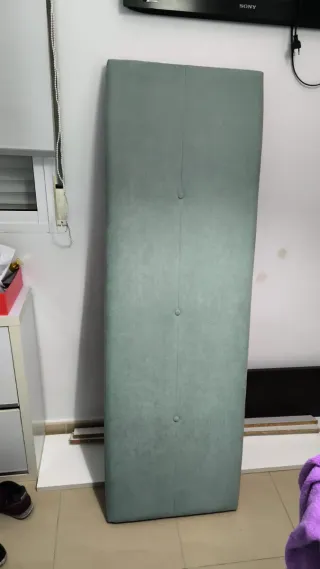 Cabecero Cama 135cm Tela Verde