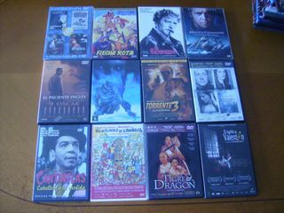 Lote Películas DVD Acción y Aventura 120 DVD