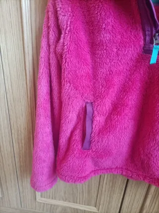 Forro polar rosa y turquesa