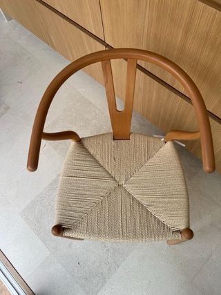 4 Sillas Madera y Cuerda