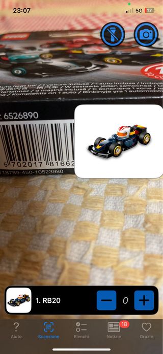 Lego 71049 COLF1RC-1 F1 Red Bull Racing F1 Team Ra