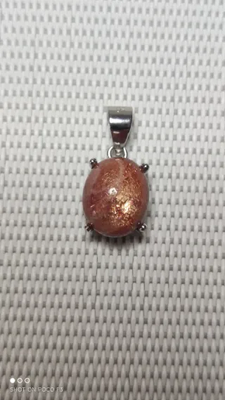 Colgante Piedra Sol Plata 925.