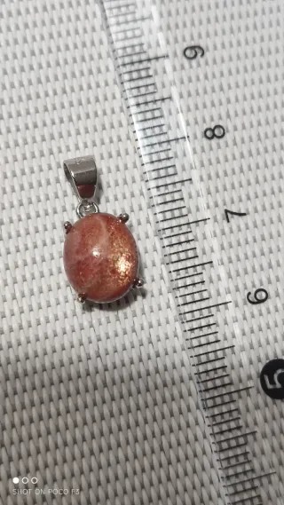 Colgante Piedra Sol Plata 925.