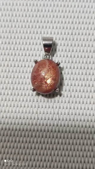 Colgante Piedra Sol Plata 925.
