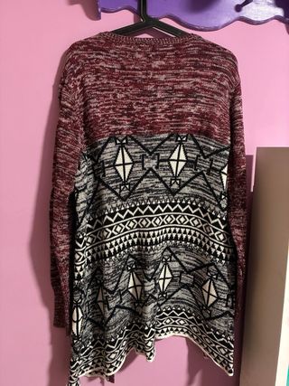 Cárdigan étnico multicolor