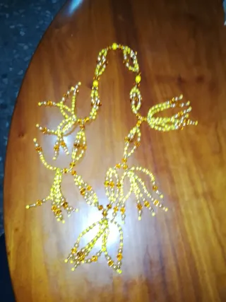 Collar Oshun Virgen Caridad Cobre Dorado