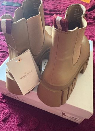 Botas Springfield Talla 39 Beige/Marrón